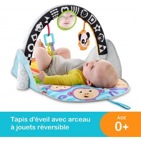 Fisher Price Tapis D Eveil Des Animaux 2 En 1 Pour Bebe Avec Arche