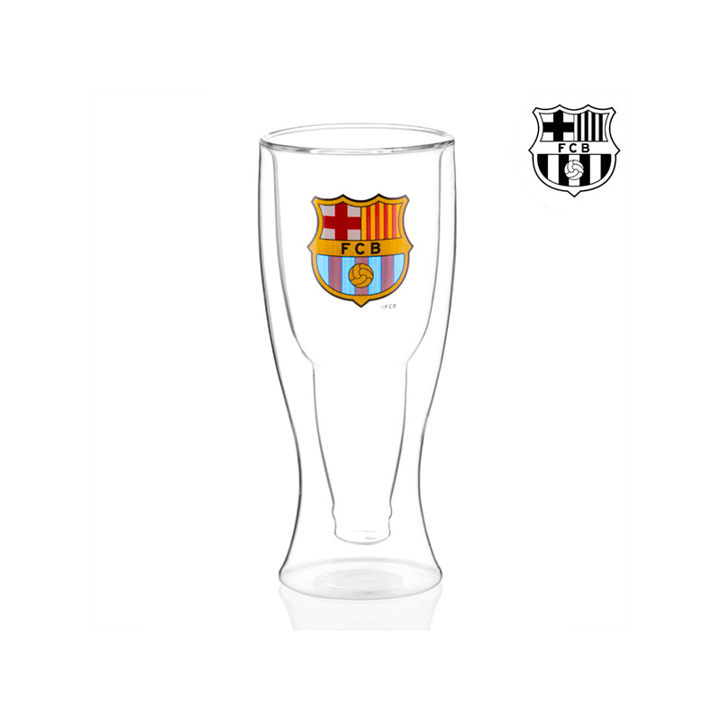 Verre A Biere A Double Fond Fc Barcelone Okybox